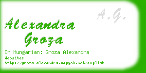 alexandra groza business card